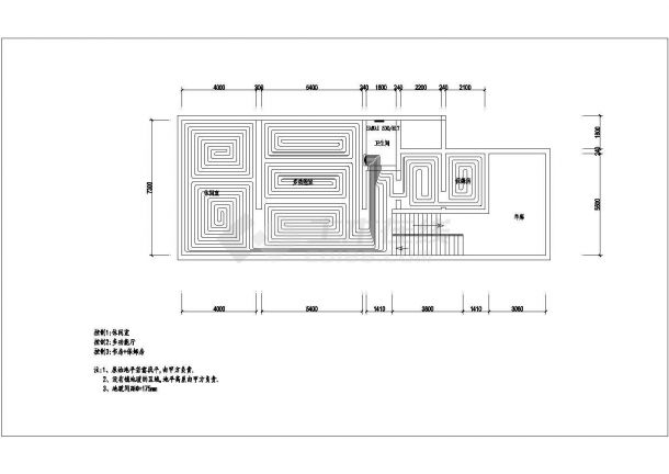 [成都]别墅低温辐射采暖系统设计图-图二