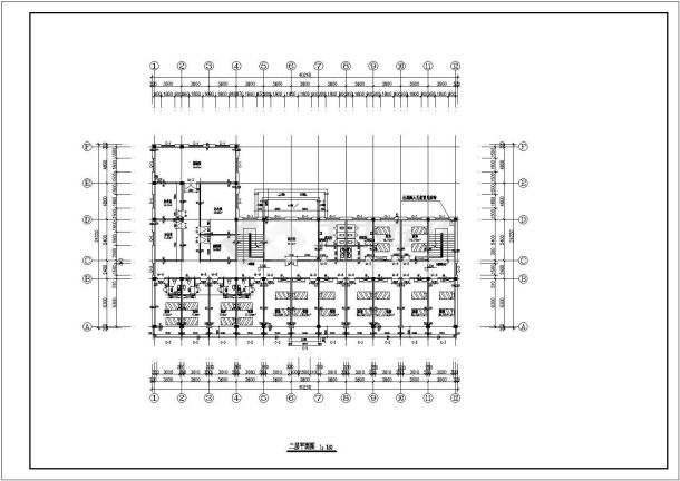 某养老院建筑CAD示意图-图二