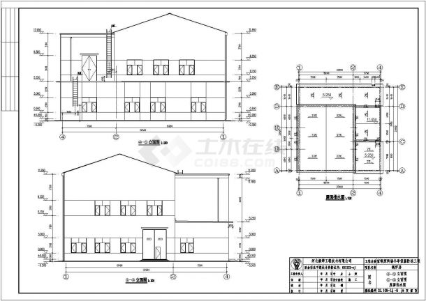 某地小型锅炉房建筑全套施工参考CAD详图-图二