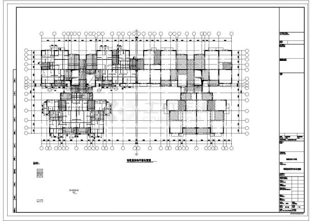 [长沙]剪力墙结构住宅楼结构施工图（16层桩基础带地下室）-图一