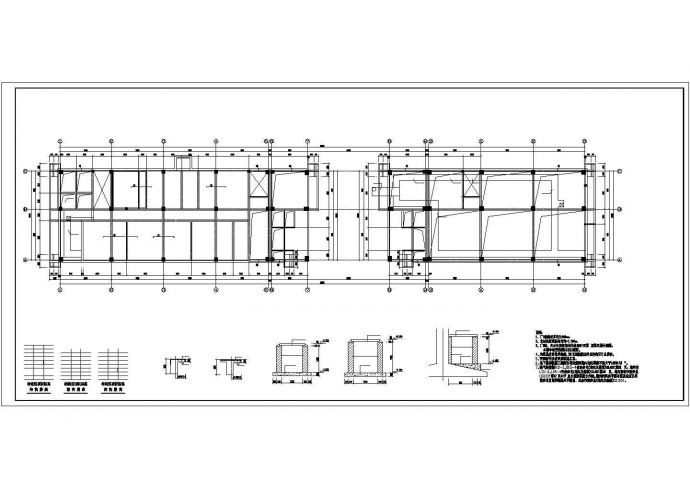中学教学楼框架结构施工图_图1