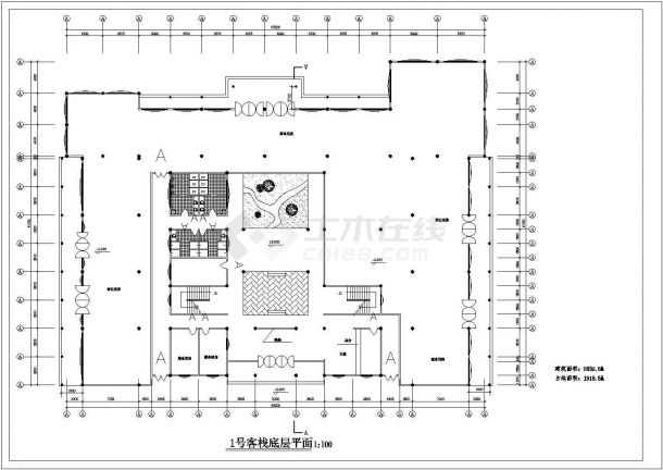 某客栈初步设计施工CAD参考图-图一