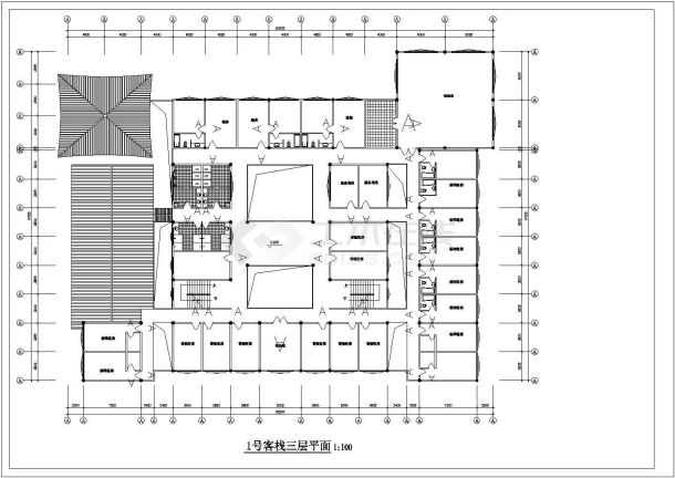 某客栈初步设计施工CAD参考图-图二