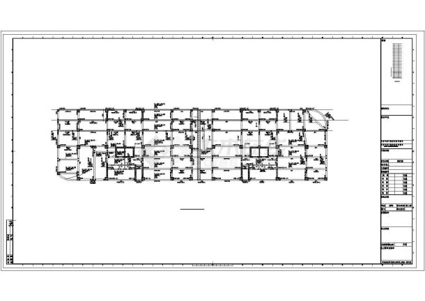[十堰]框支剪力墙结构商住楼结构施工图（18层桩基础）-图一