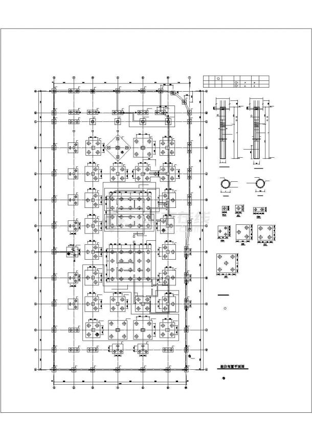 [江苏]框架核心筒结构住宅楼结构施工图（甲级设计院,19层）-图二