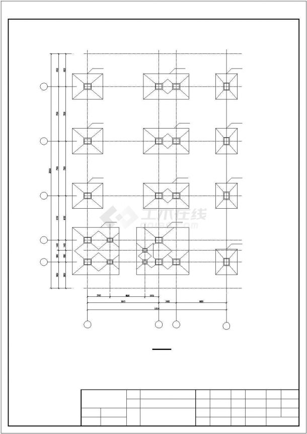 [济南]钢结构办公楼改造结构施工图（五层含建筑施工图-图二