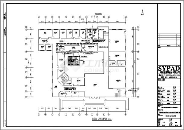 某地社区卫生服务中心建筑cad施工图纸(共40张)-图二