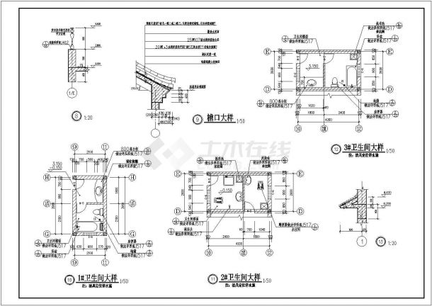 某地区小型住宅建筑图（含建筑说明）-图一