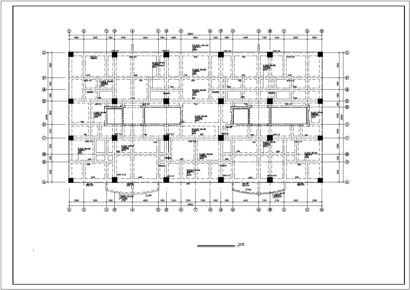 11层框支剪力墙商住楼结构设计图