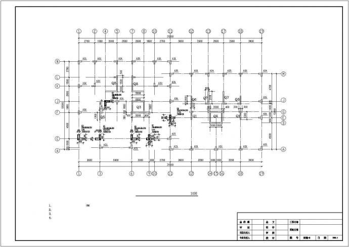 某8层异型柱框剪住宅结构设计图_图1