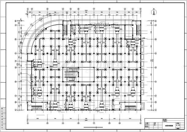 某大型超级市场暖通施工整体设计CAD布置图-图二
