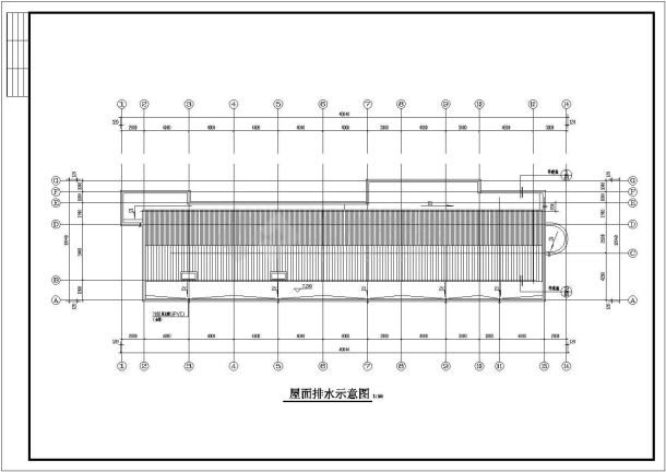 某工厂二层办公楼建筑施工CAD图-图二