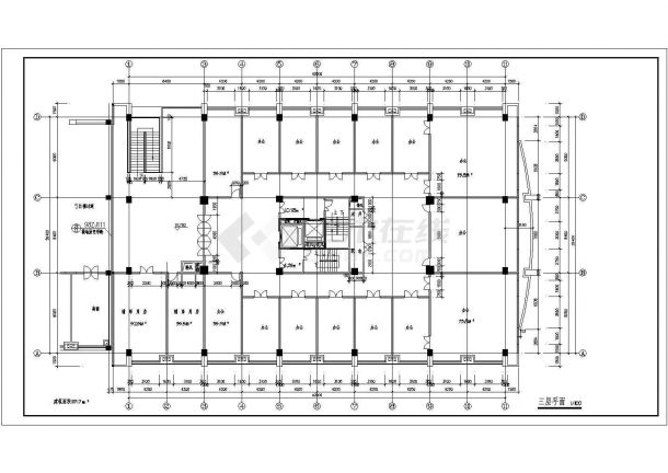 一套12层综合楼建筑设计CAD施工图-图一