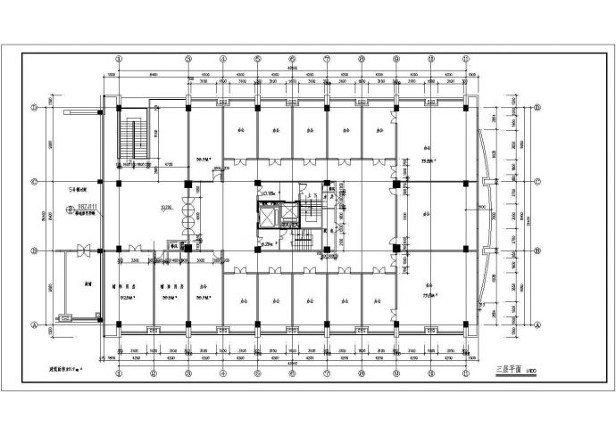 一套12层综合楼建筑设计CAD施工图_图1