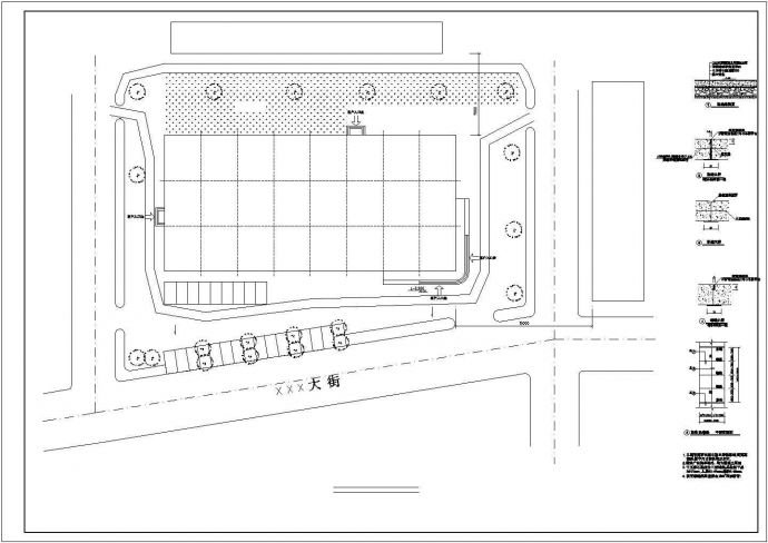 大型超市建筑设计施工CAD图纸_图1