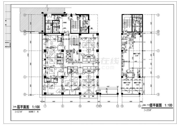 青岛火车站店建筑全套设计CAD施工图-图二