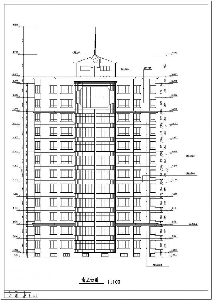 高档实力公寓楼建筑规划CAD布置图_图1