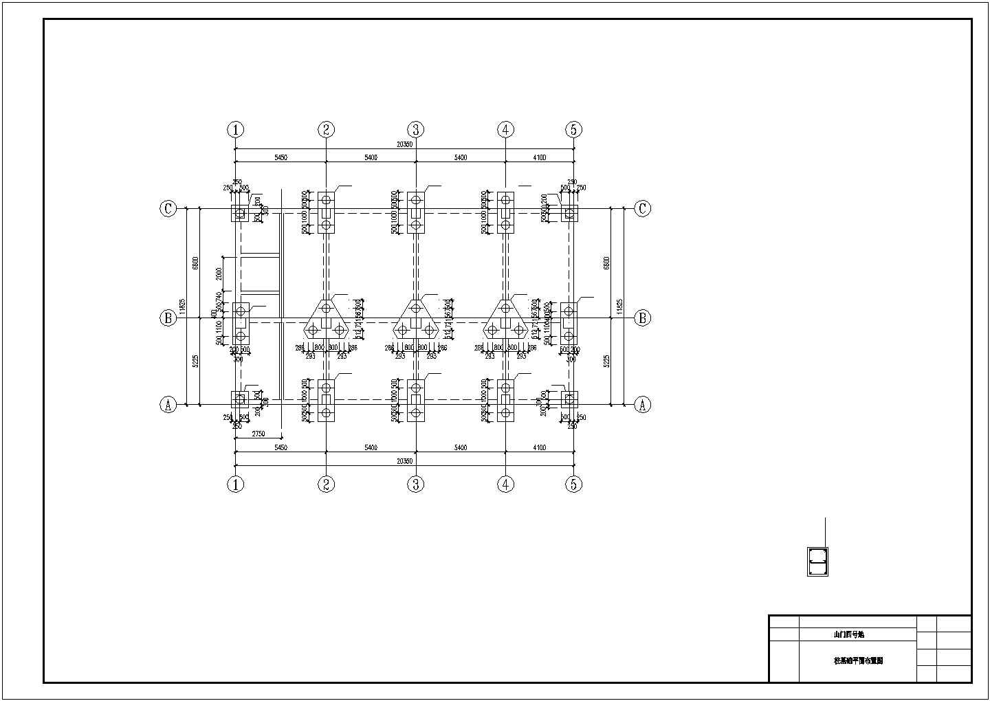 深圳某8层框架剪力墙住宅结构设计图