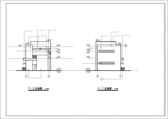 某二层公厕建筑设计方案CAD图_图1