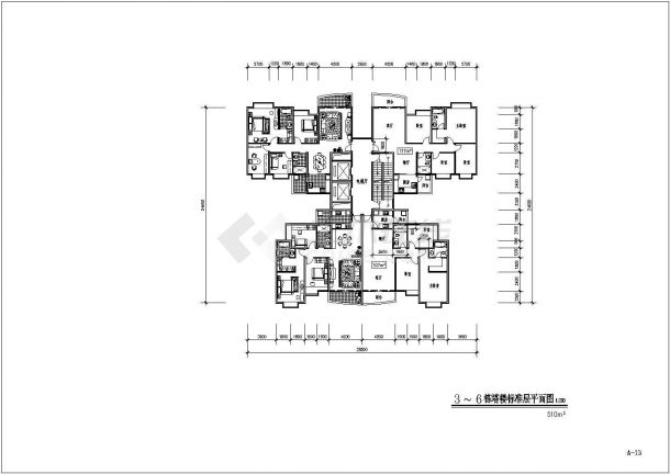 某高层居住小区施工图（共25张）-图二