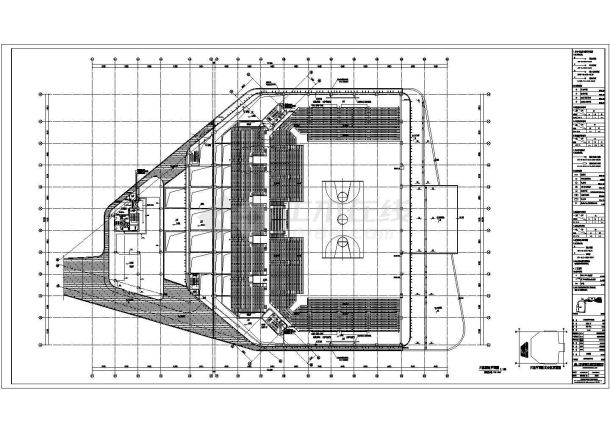 [江苏]某体育馆弱电施工图纸-图一