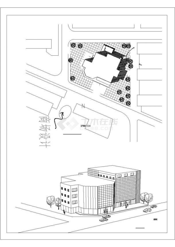 长春市某商场设计建筑剖面CAD参考图-图二