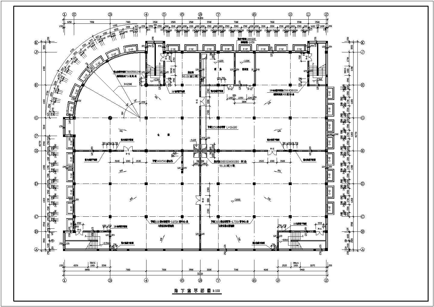 某多层商场建筑施工CAD图
