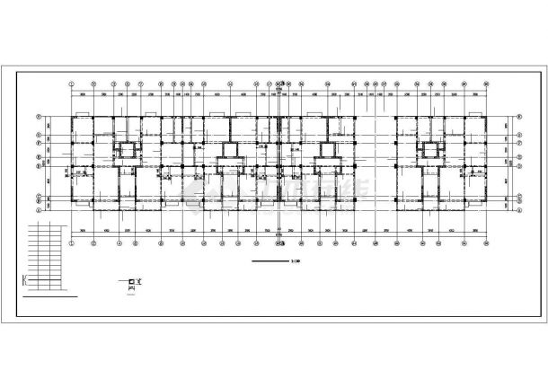 某11层框架剪力墙综合楼结构设计图-图二