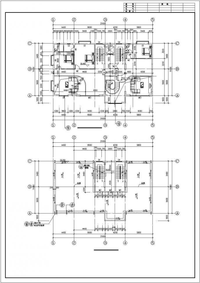 某七层框架住宅建筑结构施工图_图1