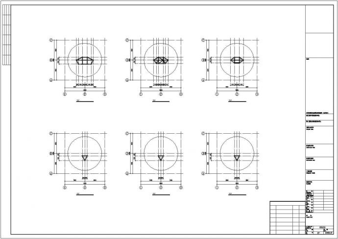 北京某公园观音像框架结构设计图_图1