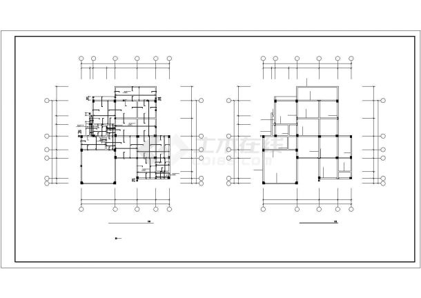 绵阳某三层框架独立别墅结构设计图-图二