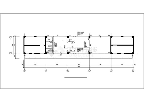 呼和浩特市某13层框剪办公楼结构设计图-图二
