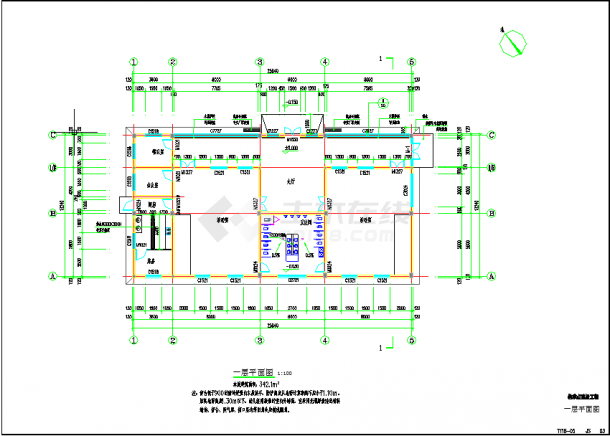 342平框架结构幼儿园新建工程建筑施工图-图二