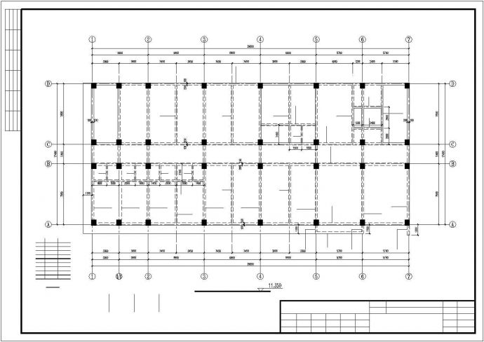 某救助站六层框架办公楼结构施工图_图1