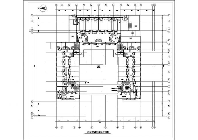 酒店桑拿池通风空调CAD平面布置参考图_图1