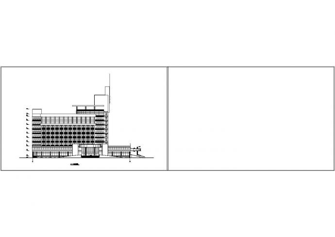 某市医院综合楼建筑设计方案图纸_图1