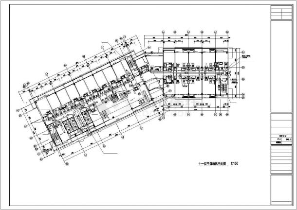 广州某酒店空调通风平面图CAD详图-图二