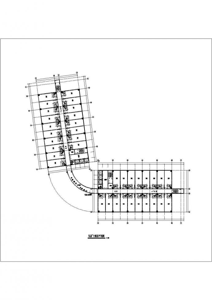 某地县城酒楼建筑图（共7张）_图1