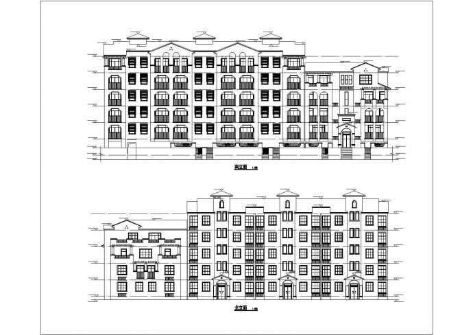 一整套齐全的花园洋房住宅楼建筑cad设计施工图_图1