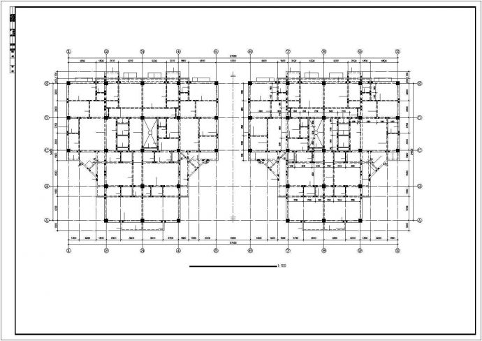 某51.25m住宅结构设计图_图1