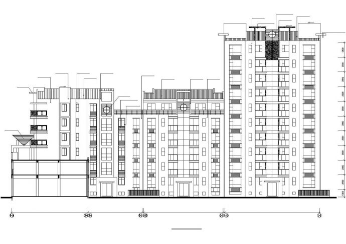 某市小区多层住宅建筑设计施工图_图1