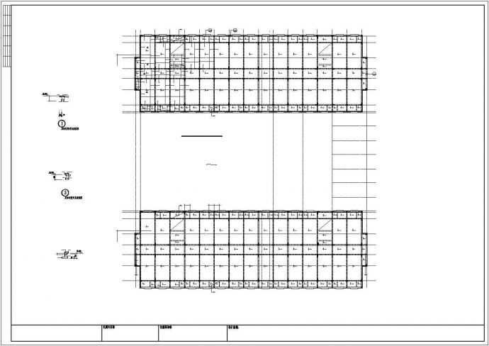 蚌埠某6层框架异形柱高校宿舍楼结构设计图_图1