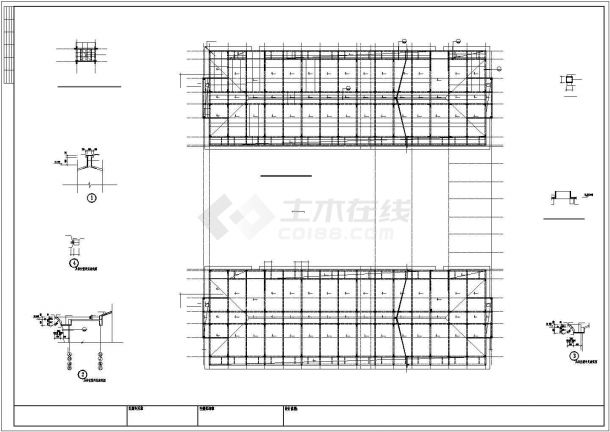 蚌埠某6层框架异形柱高校宿舍楼结构设计图-图二