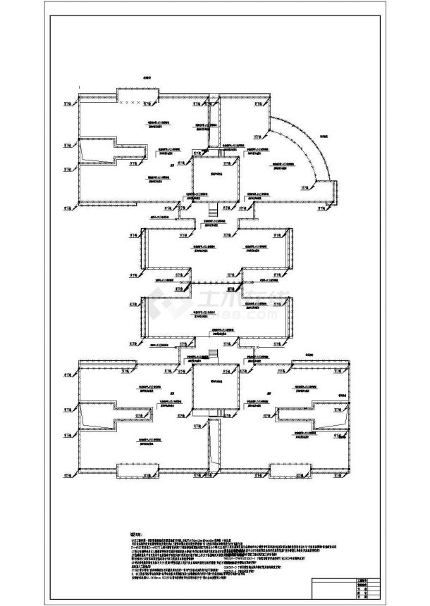 三十二层商住楼宇强电系统施工图纸-图一