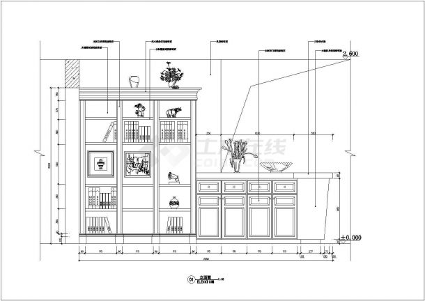 某经典的住宅施工设计CAD图-图二