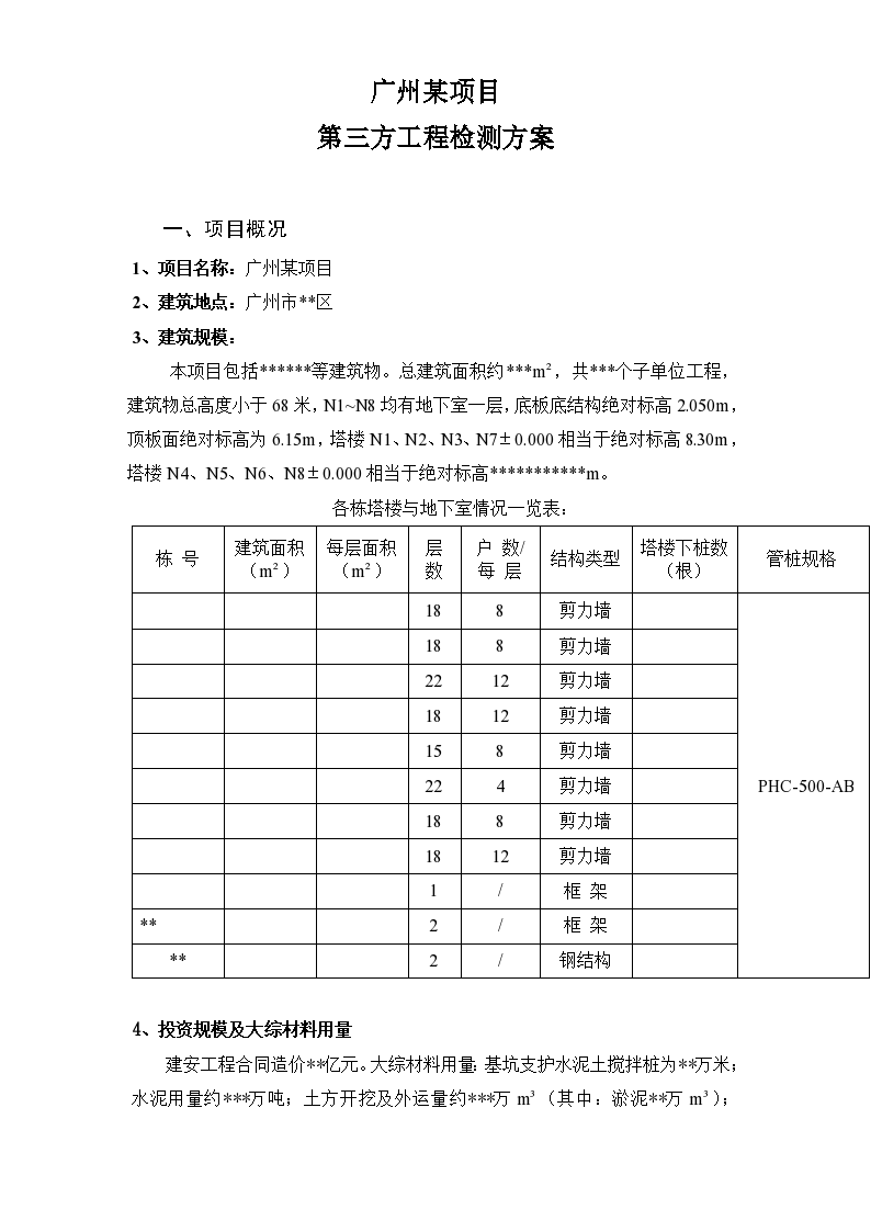 广州某工程第三方检测方案-图一