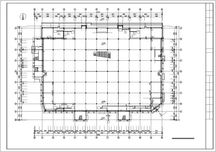 长春市某广场综合楼空调剖面CAD参考图_图1
