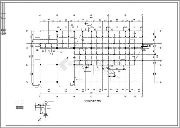 某地办公楼建筑结构图纸CAD图纸-图一