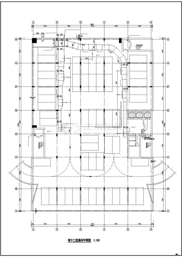 办公楼空调通风建筑基础参考图-图一