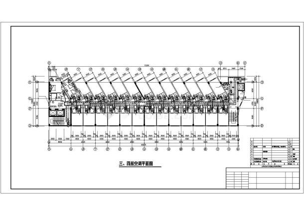 某地区宾馆空调平面施工CAD参考图-图一